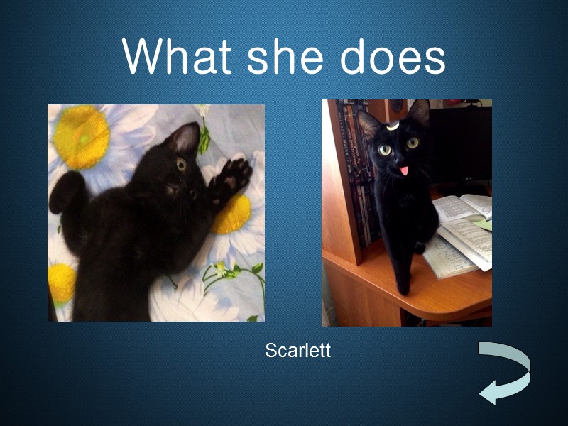 What she does Scarlett